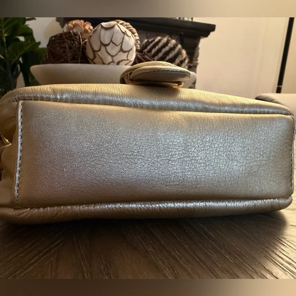 Coach Pillow Tabby Metallic Soft Gold Shoulder Bag